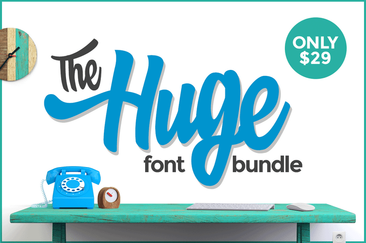 The Huge Font Bundle