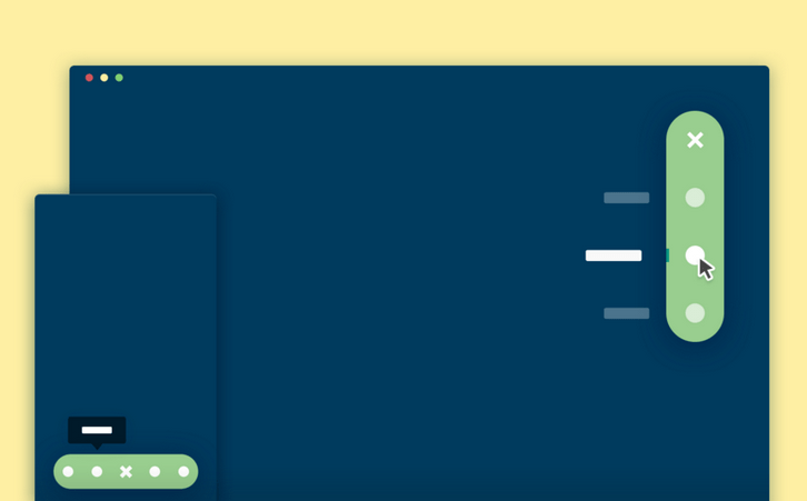 Stretchy Navigation (Pure CSS and jQuery)