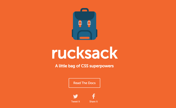 Rucksack – A great small bag of CSS superpowers