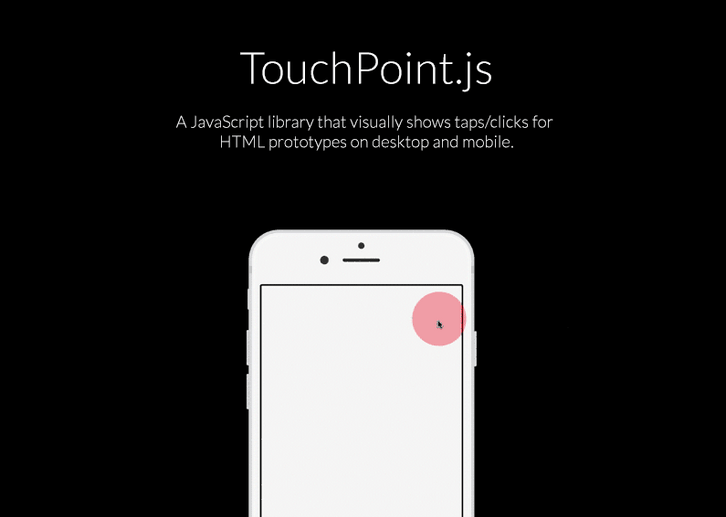 TouchPoint.js – Visually Shows Taps for HTML Prototypes