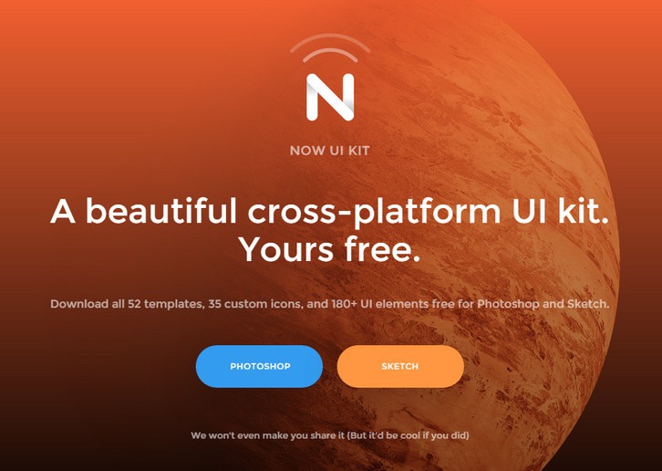 NOW – A Beautiful Cross Platform UI Kit