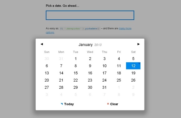 A Fully Responsive & Lightweight jQuery Dateinput Picker A Fully Responsive & Lightweight jQuery Dateinput Picker