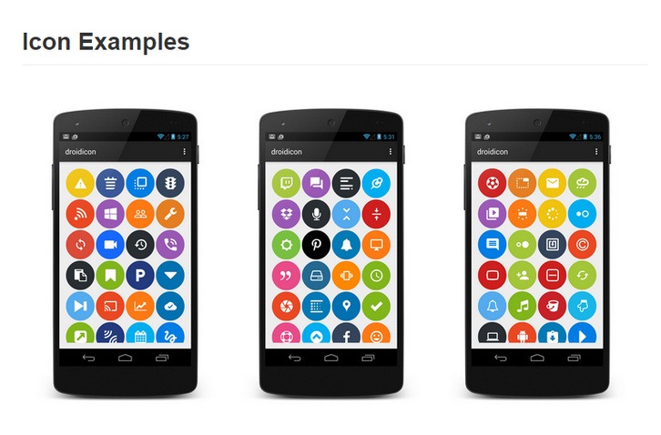 Droidicon – 1600+ Beautiful Android Icons