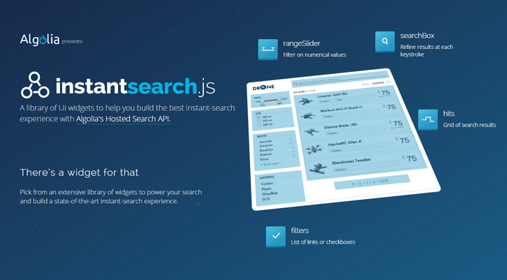 Instant Search JS – UI Widget
