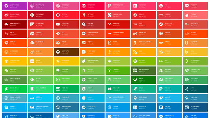 Free 134 SVG Icons for Famous Brands