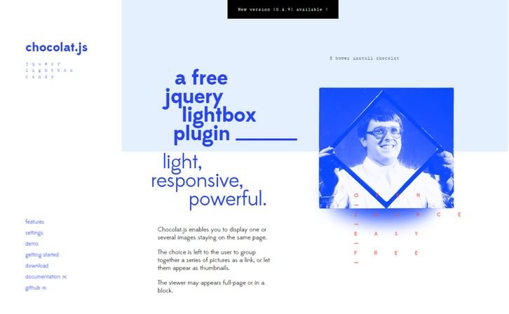 Chocolat.js – jQuery Responsive Lightbox Plugin