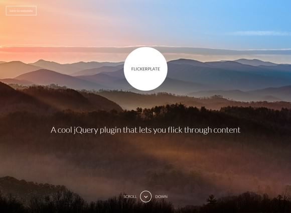 Flick Through Content with Flickerplate jQuery Plugin
