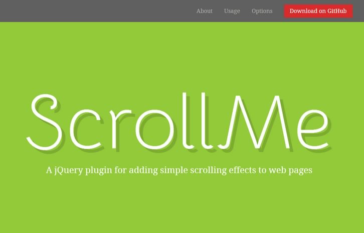 Adding Scrolling Effects with Scrollme jQuery Plugin