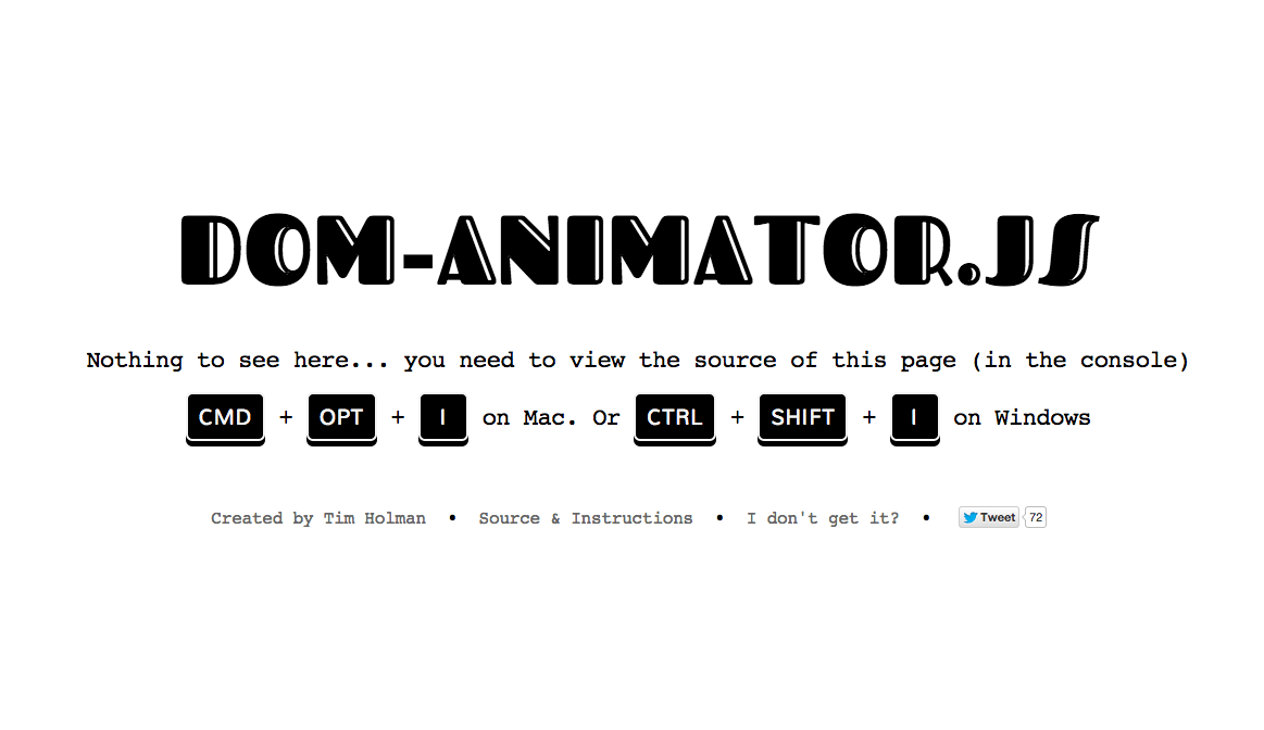 Dom Animator – Animations within the Dom in JavaScript