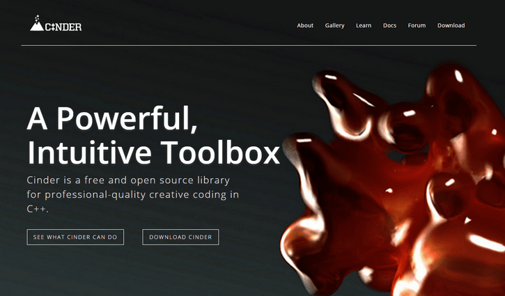 Cinder – A Powerful, Intuitive Toolbox