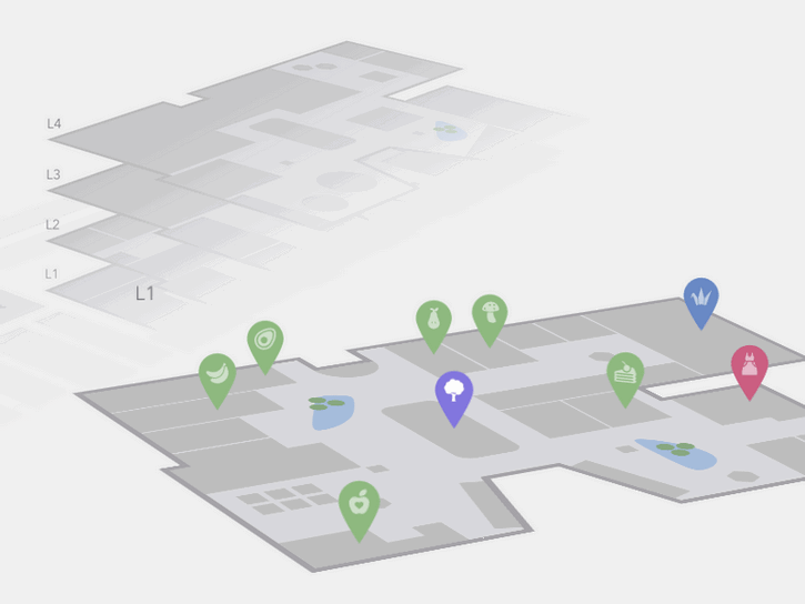 An Interactive 3D Mall Map Concept