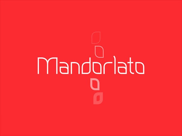 Mandorlato – A free font inspired by almond shape