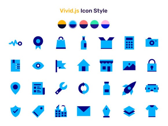 Vivid.js – A JS library serving a set of 90+ SVG icons