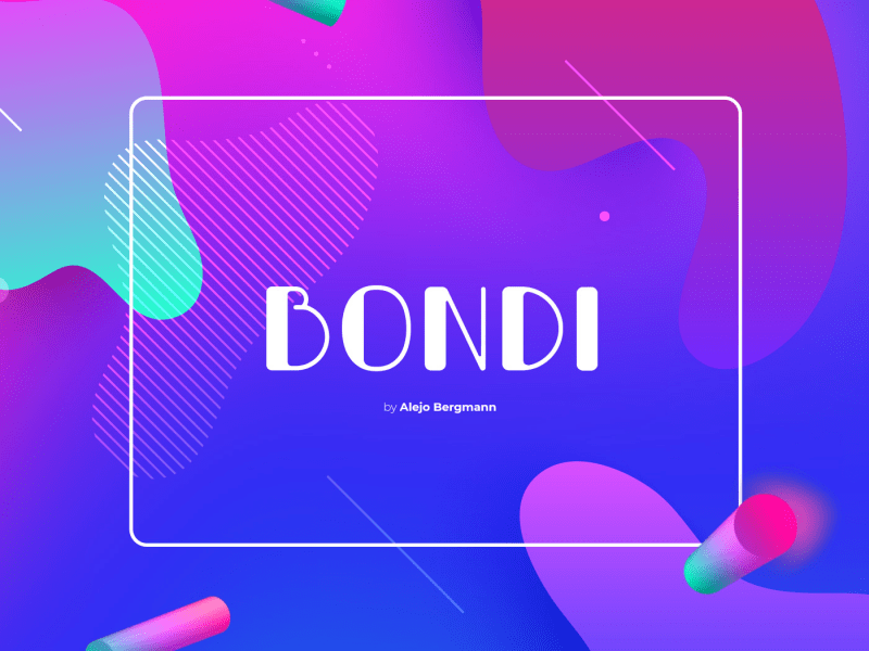 Bondi Free Display Font