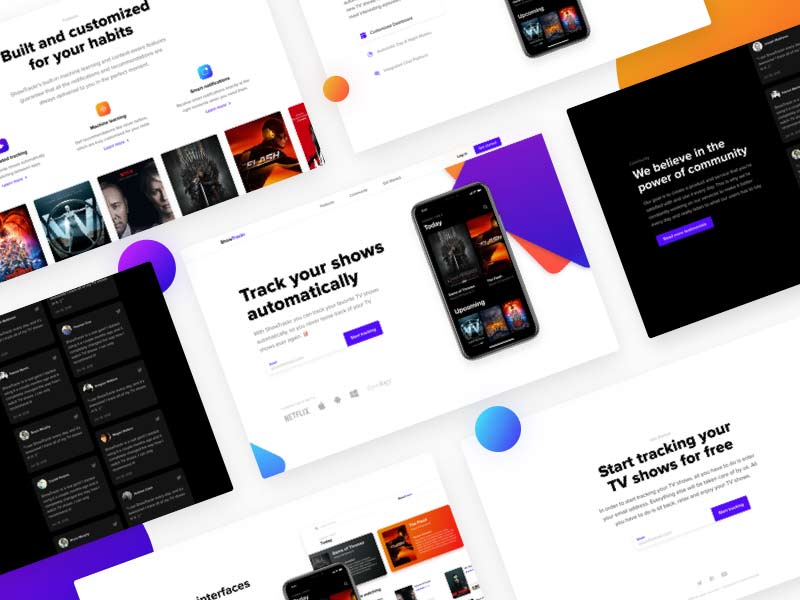 Free Landing Page Template for Sketch