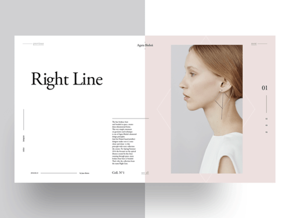 Agata Bielen: Free PSD magazine template