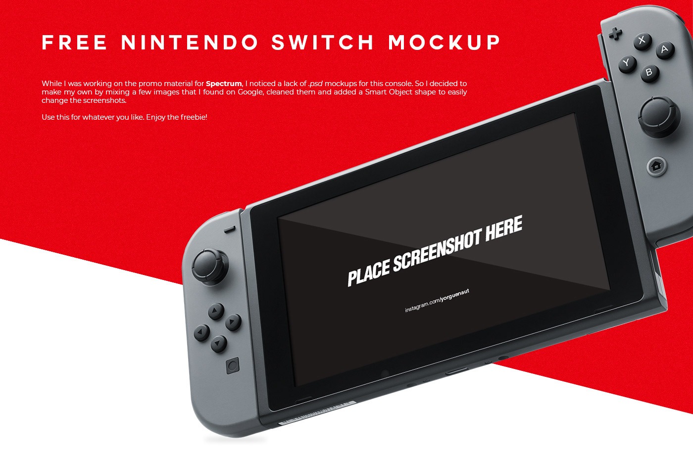 Nintendo Switch: Adobe Photoshop Design Mockup Nintendo Switch: Adobe Photoshop Design Mockup