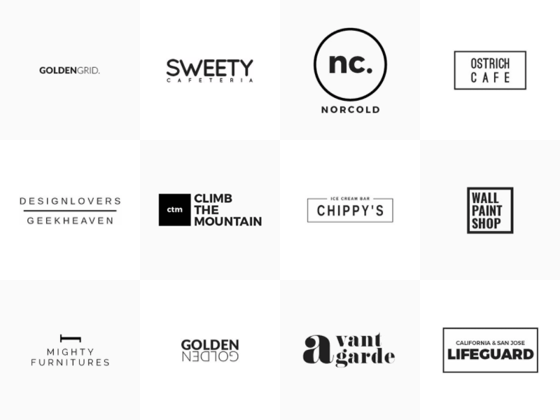 25 Minimal Logo Templates
