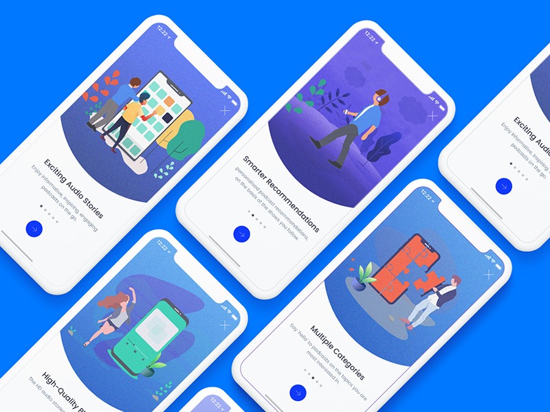 App Onboarding & Walkthrough Screens