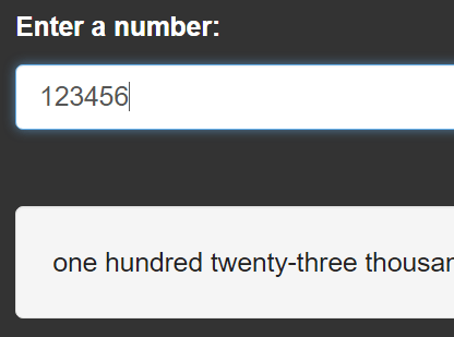 JavaScript Library To Convert Numbers To Words: numberToWordsJS
