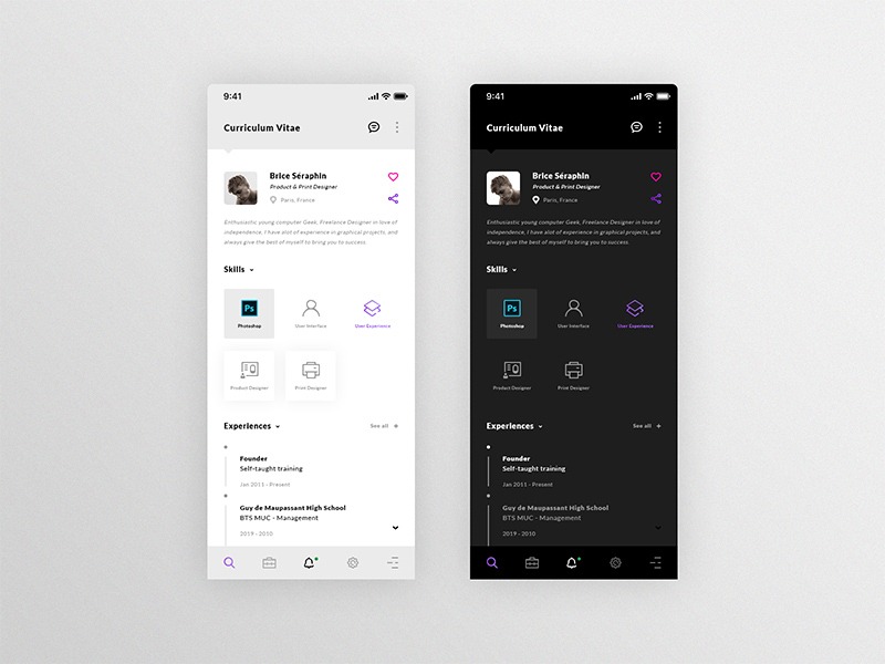 Resume: An iOS Mobile App Design