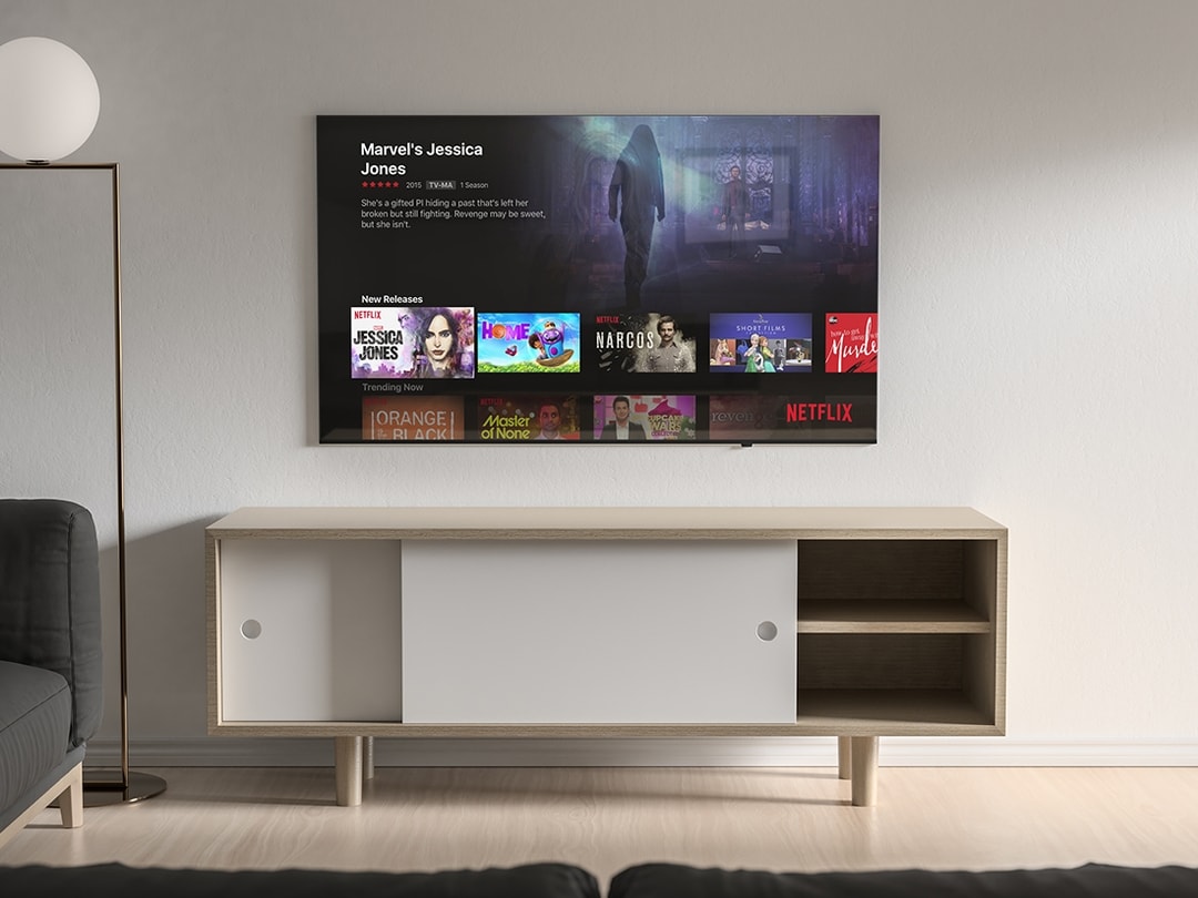 Modern TV Mockup for Photoshop