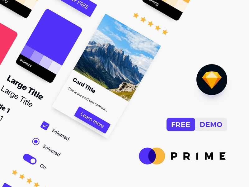 Prime Design System Sample for Sketch