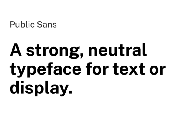 Public Sans: A nice open-source typeface