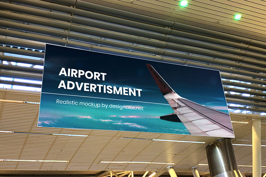 Free Airport Ads Mock-up