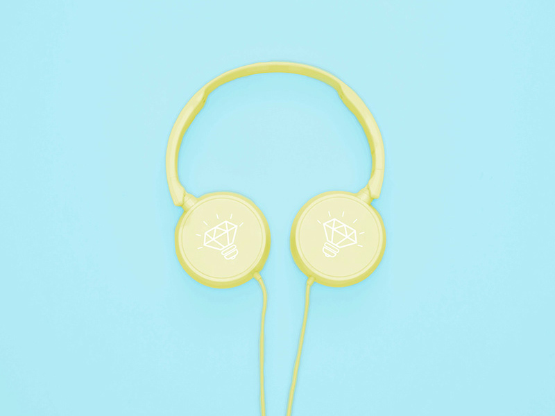 Free Headphones Mock-up for Adobe Photoshop