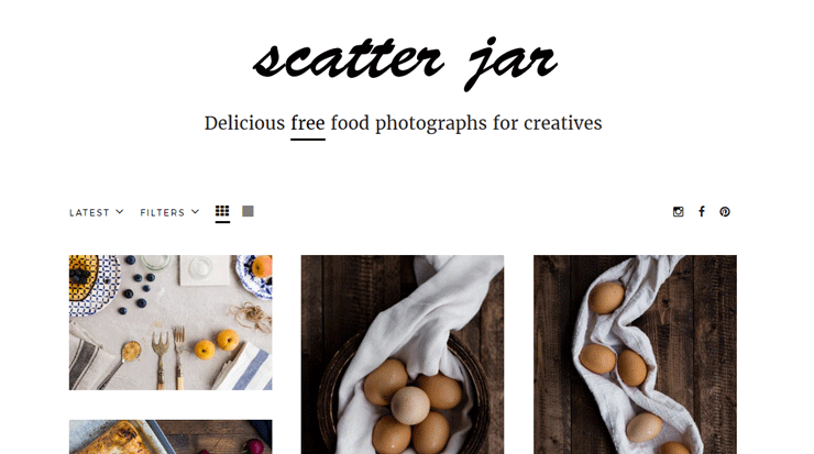 Scatter Jar: Free Food & Drinks Stock Photography