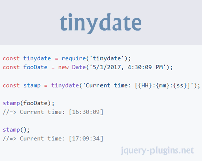 tinydate: Fast & Tiny Reusable Date Formatter