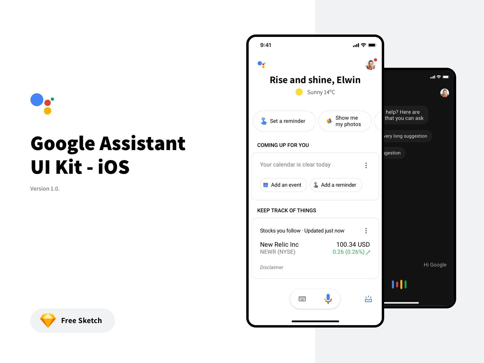 Google Assistant UI Kit for IOS