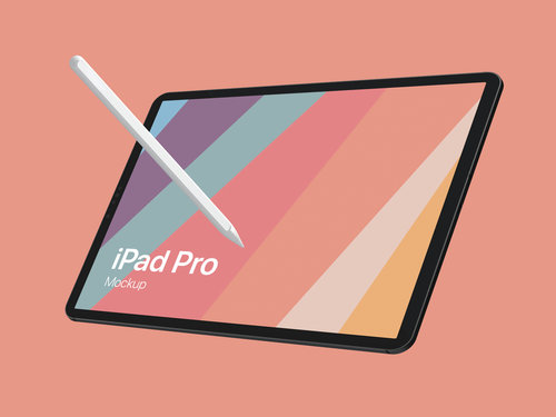 iPad Pro Design Mockup for Adobe Photoshop