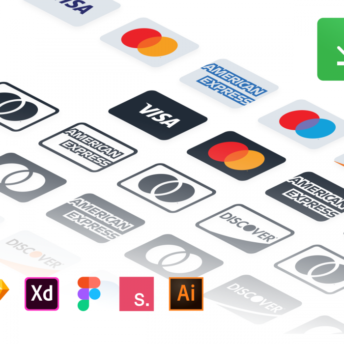 Payment Gateways Icons For Figma, Sketch, XD and Illustrator Free