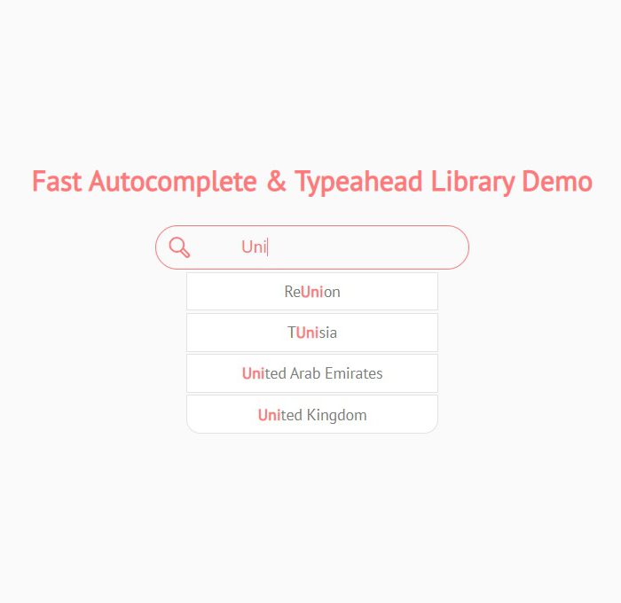 Fast Autocomplete & Typeahead Library: autoComplete.js