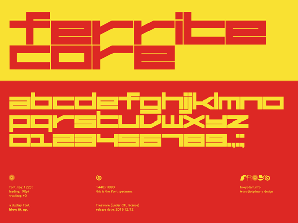 Ferrite Core: A Free Futuristic Font