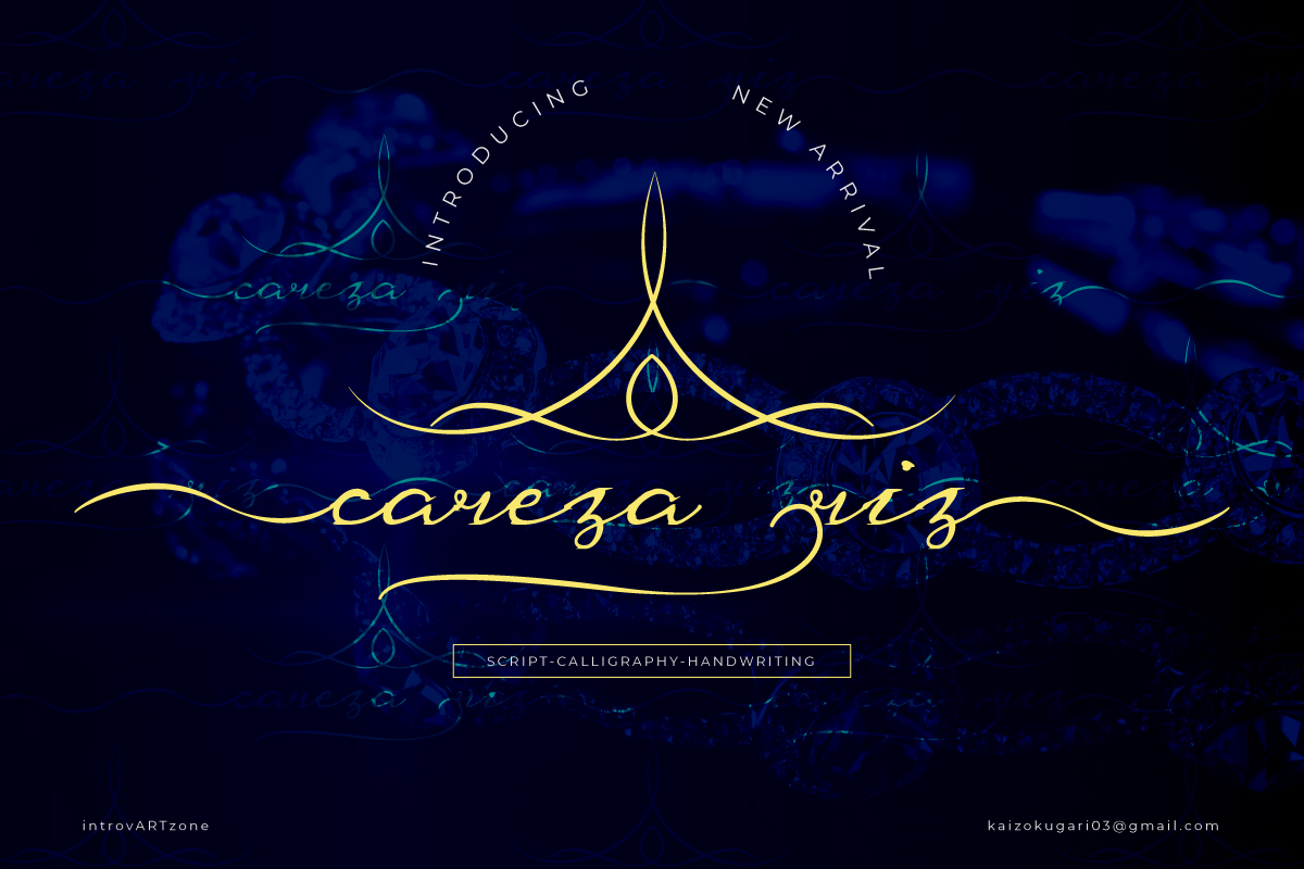 Careza Riz: Free Script Font