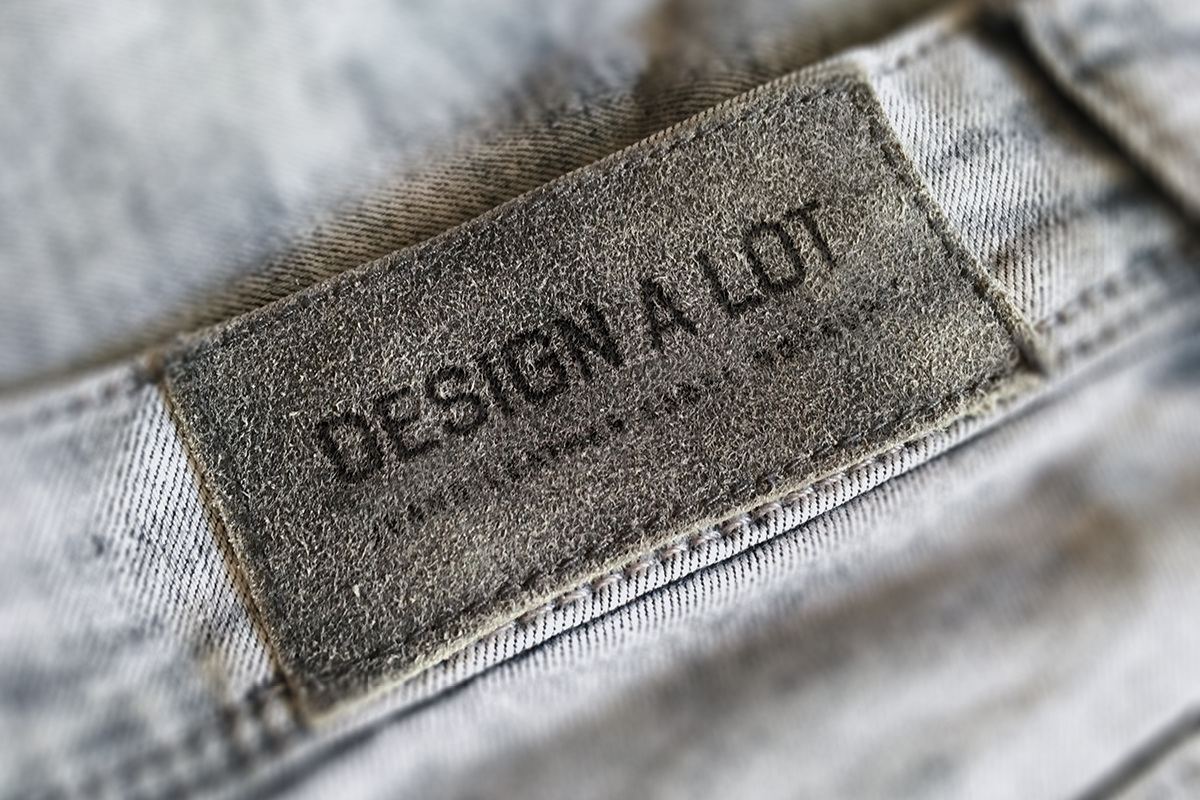 Jeans Label Free Mockup for Adobe Photoshop