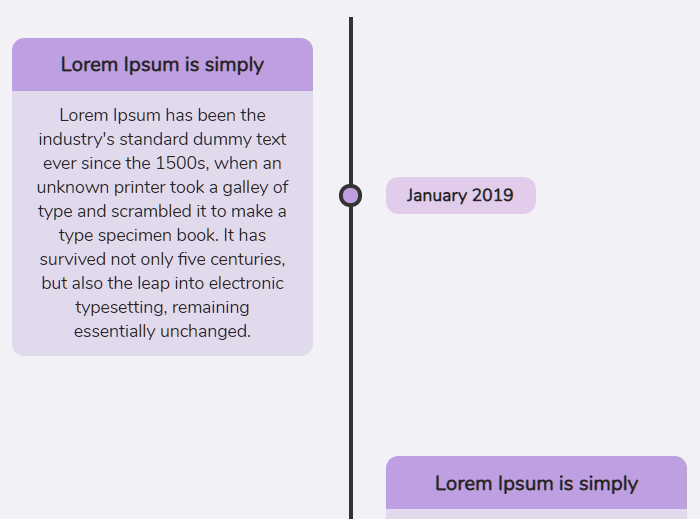 Responsive Vertical Timeline In Pure CSS