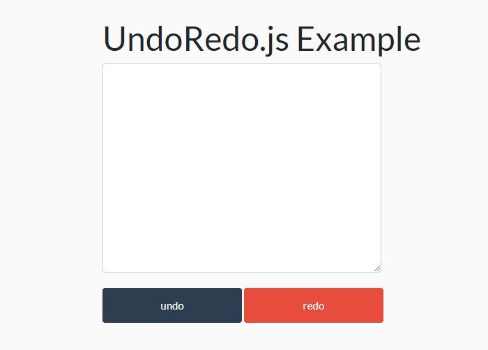 UndoRedo.js: Undo/Redo And History In Text Field