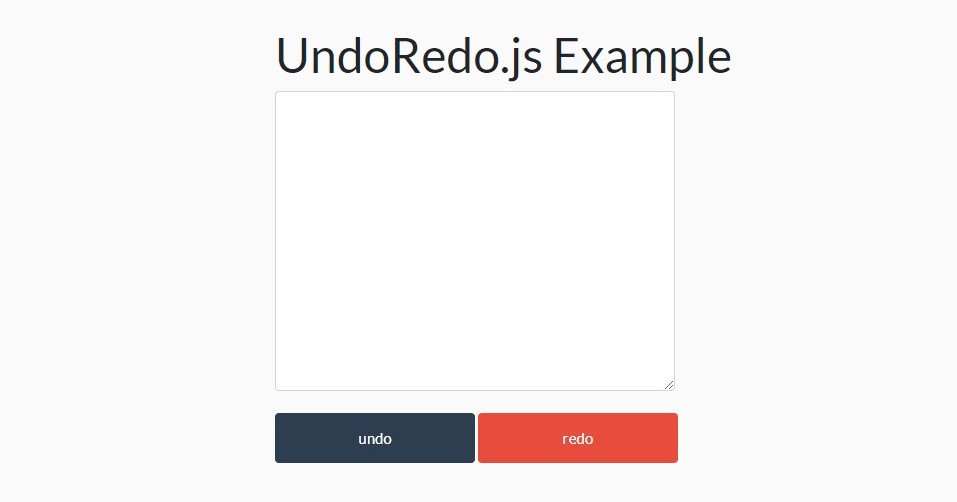 UndoRedo.js: Undo/Redo And History In Text Field