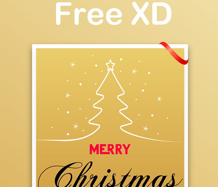 Free Christmas Card Templates for Adobe XD