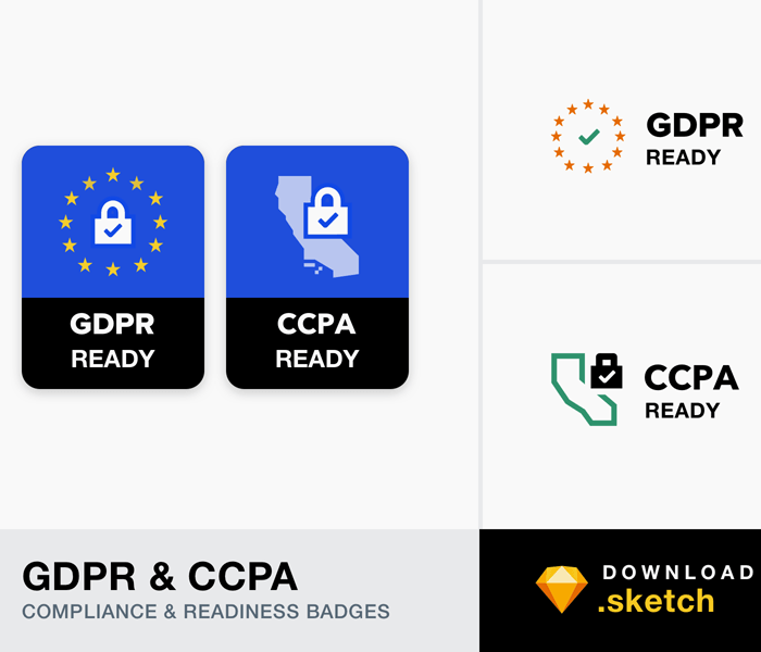 GDPR and CCPA Compliance Badges