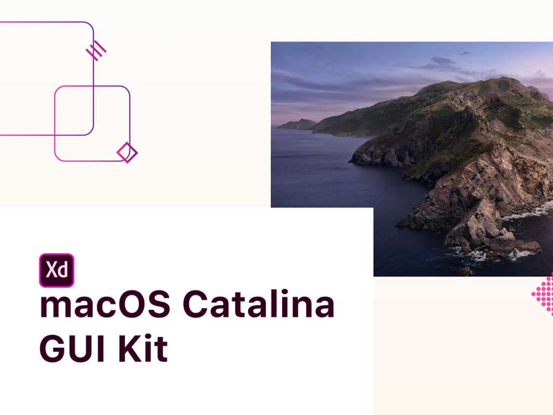 macOS Catalina Free GUI for Adobe XD