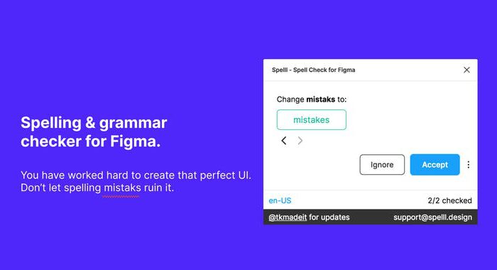 SPELLL: Spelling & grammar checker for Figma