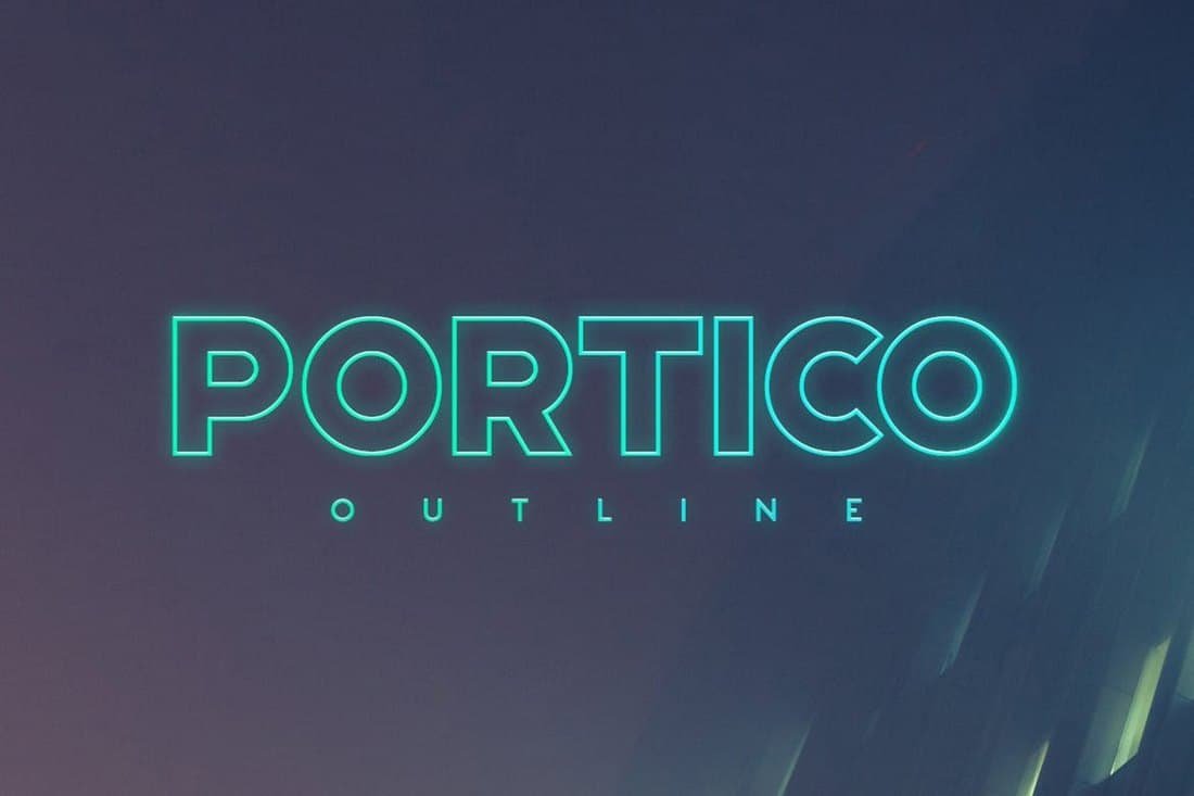 13 Awesome Outline Fonts