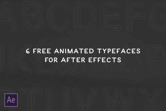10 Free & Paid Animated Typefaces for Adobe After Effects
