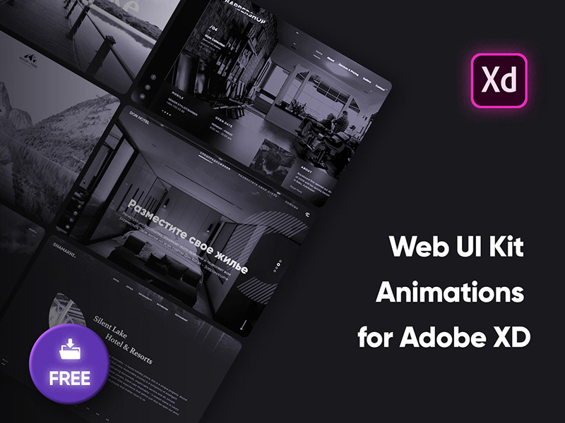Web UI & Animations For Adobe XD