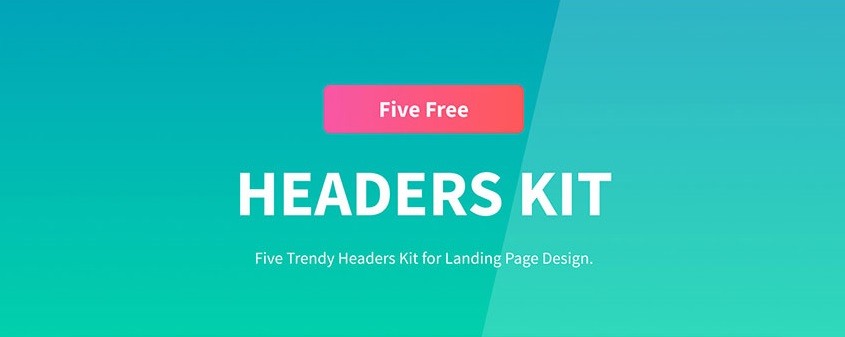 5 Trendy Headers UI Kit